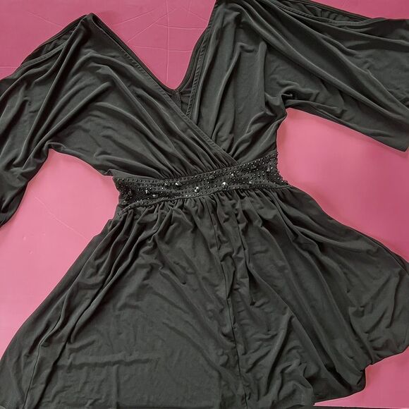 Victoria's Secret Dresses & Skirts - NWT Victoria's Secret S SHORT DRESS BLACK beaded embellished RARE!!!